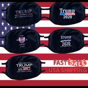 5 pieces Face masks Trump 2020 vote USA black new
